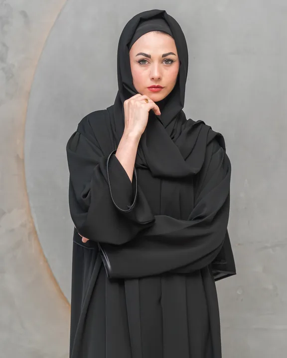 Bedoon Essm Signature Box Pleat Abaya SBP03