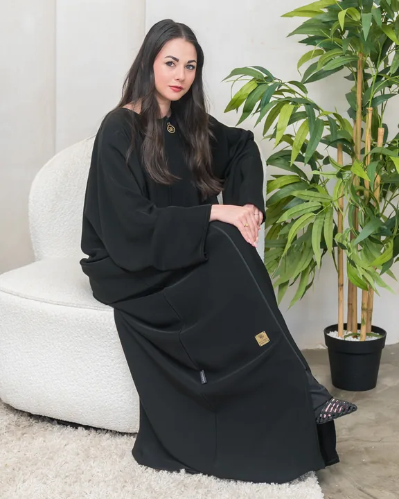 Bedoon Essm Classic Side Zip Abaya CSZA03